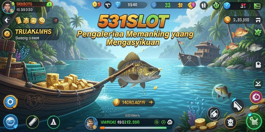 Tampilan gameplay menarik saat memancing di 531SLOT.
