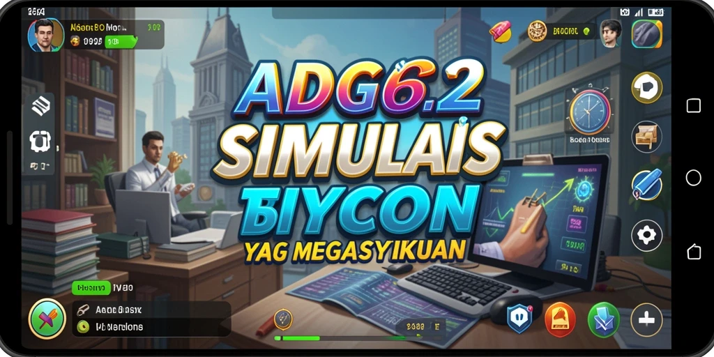 Tampilan gameplay ADG62 yang menampilkan keseruan simulasi bisnis Tycoon.