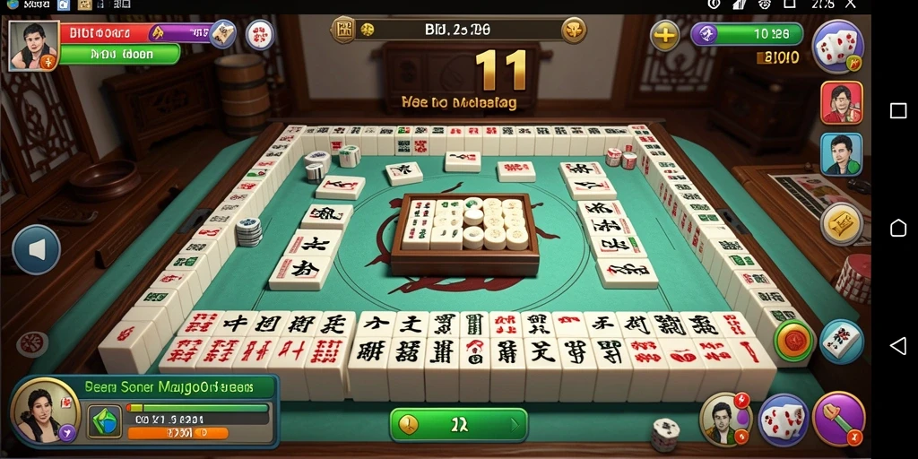 Tampilan gameplay Mahjong yang mengasyikkan dalam BIG11.