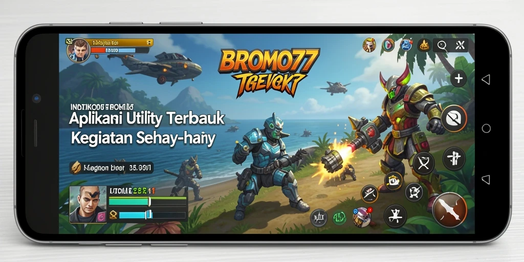 Tampilan antarmuka BROMO77 yang bersih dan intuitif.