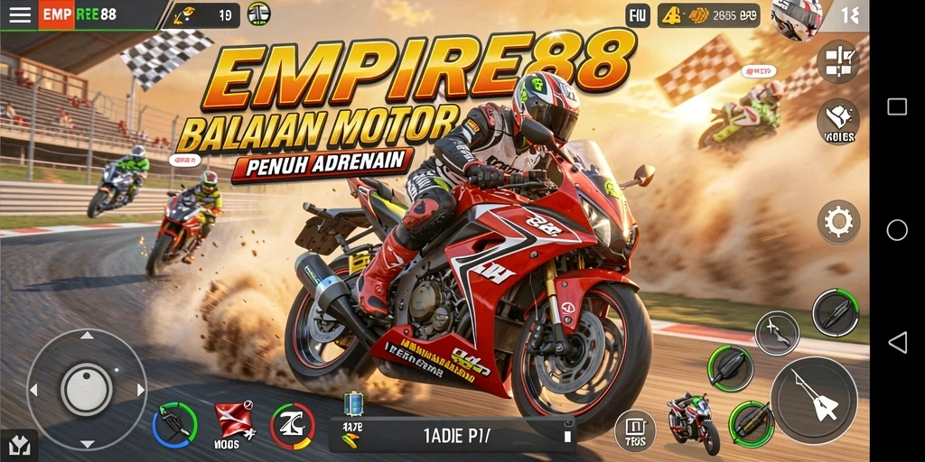 Gameplay seru balapan motor di EMPIRE88 dengan grafis menakjubkan.