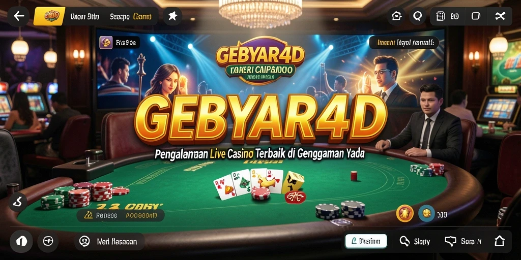 Tampilan menakjubkan dari gameplay Live Casino GEBYAR4D.