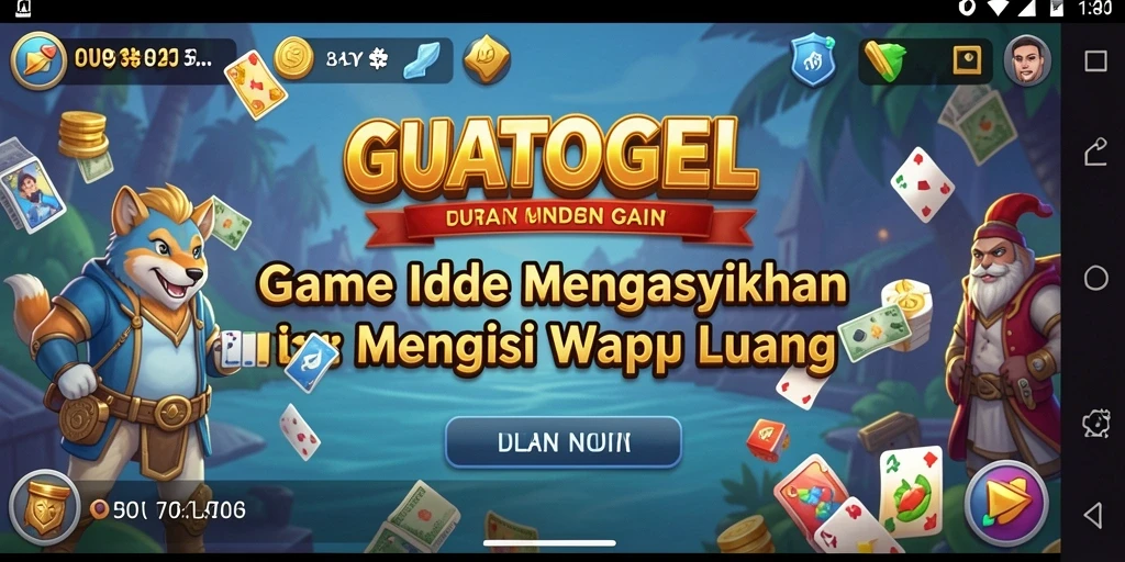 Screenshot GUATOGEL menampilkan aktivitas gameplay Idle yang menarik.