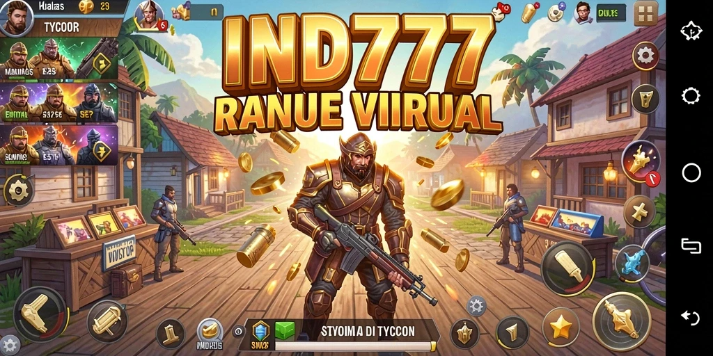 Screenshot gameplay IND777 yang menampilkan pengelolaan bisnis yang dinamis.