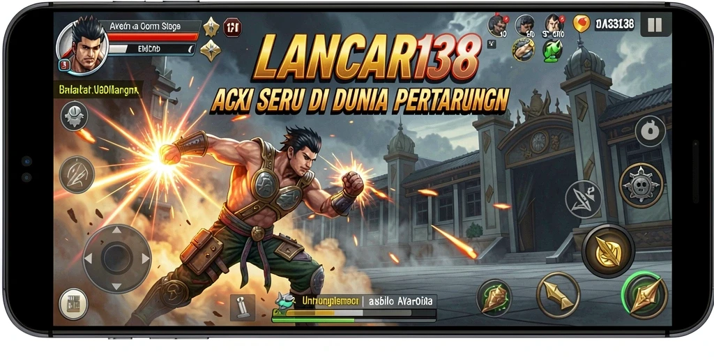 Tampilan gameplay seru di LANCAR138 dengan pertarungan yang mendebarkan.