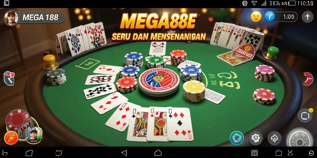 Tampilan gameplay Gaple yang menarik di MEGA188.