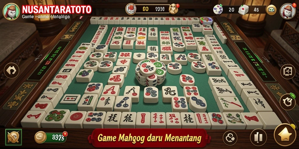 Tampilan menawan saat bermain Mahjong di NUSANTARATOTO.