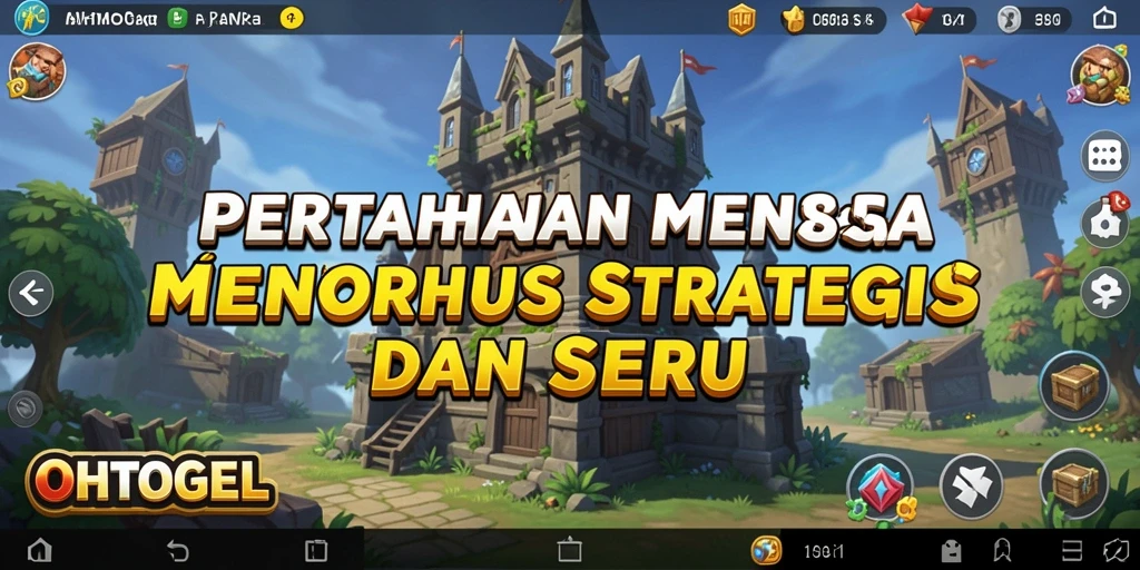 Tampilan gameplay OHTOGEL yang mendebarkan dan penuh strategi Tower Defense.