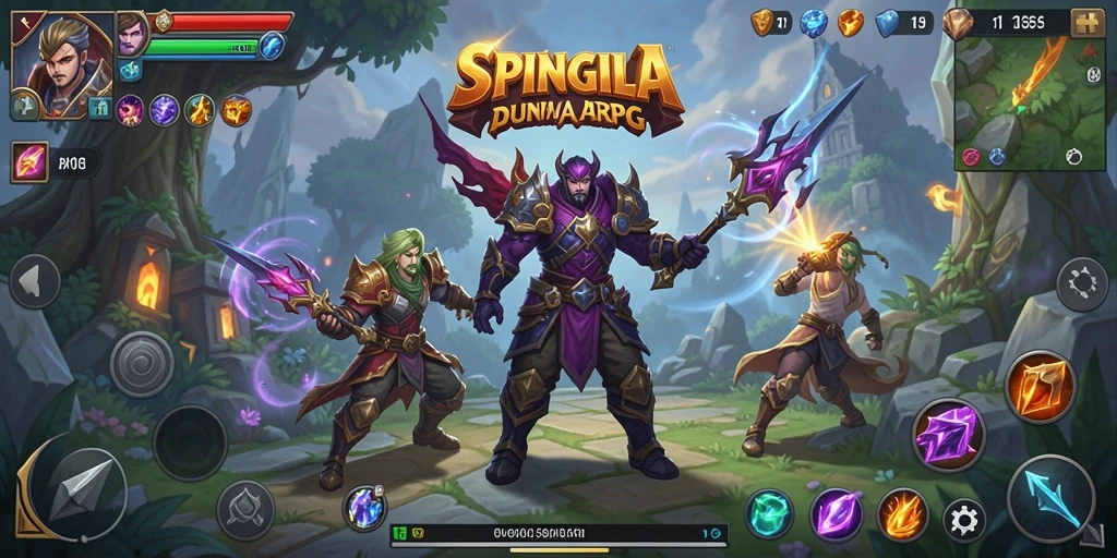 Gameplay seru SPINGILA dalam pertempuran ARPG yang mendebarkan.